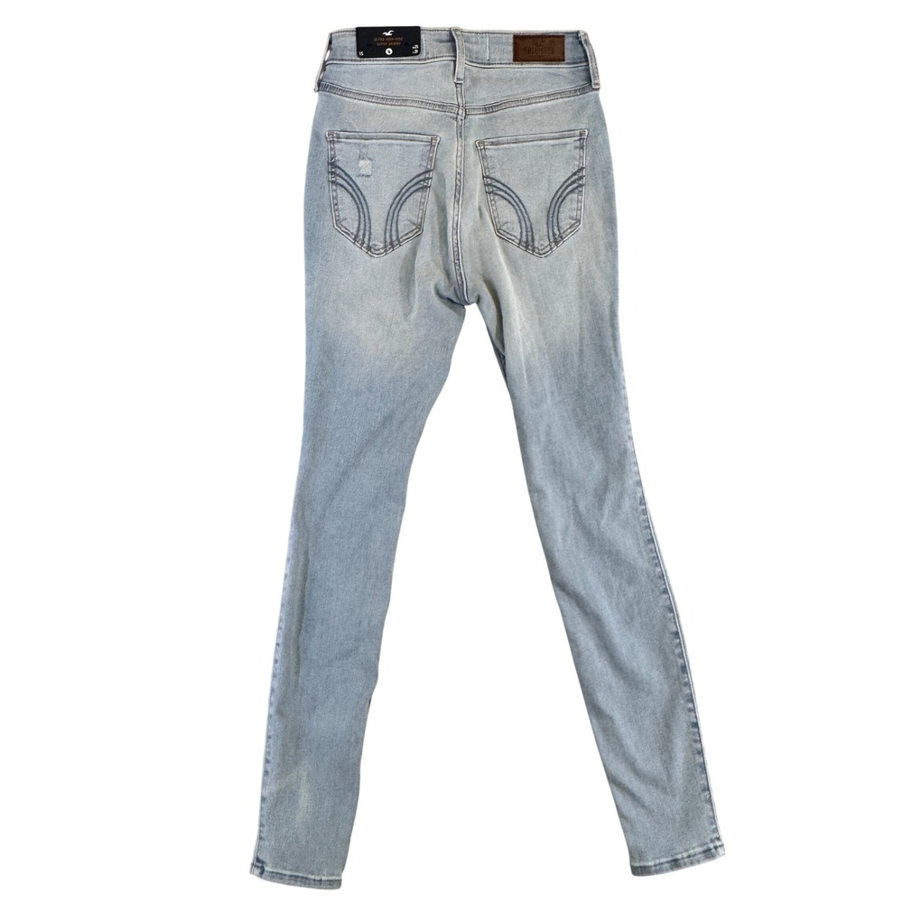 NWT Hollister Ultra High-Rise Super Skinny Jeans Wash Distressed 1S W25 L26